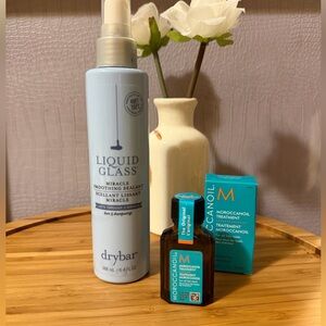 Drybar Liquid Glass + Moroccanoil Treatment — Luxe Hair Bundle